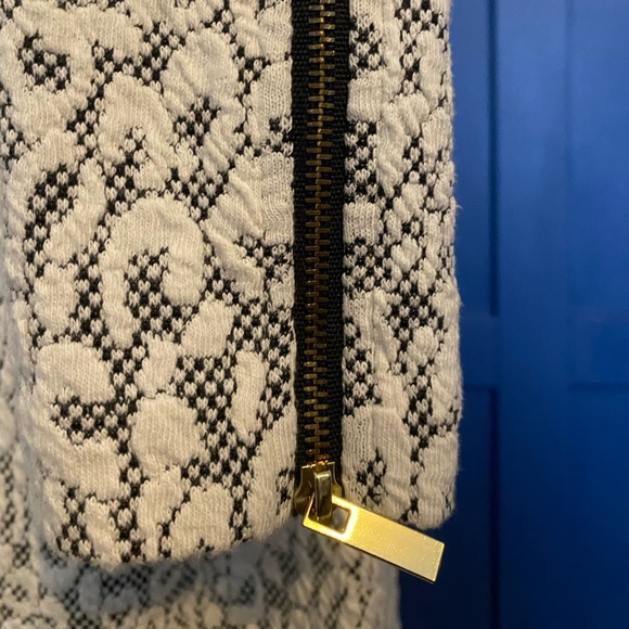 Dynamite Dress - Black and White Midi Dress - Picture 3 of 5